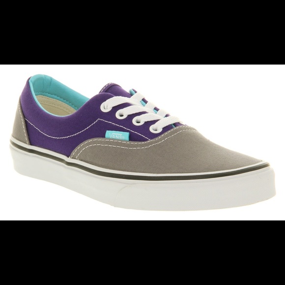 Vans Shoes - Purple, teal and gray vans